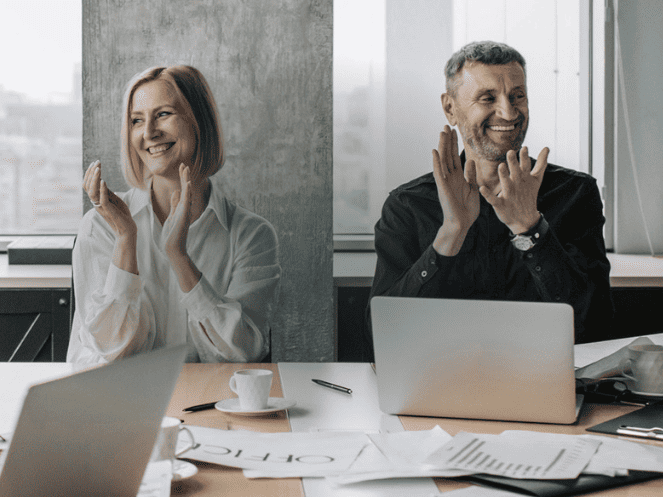 Team working in office